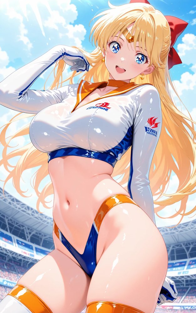 【発情美少女】美少女戦士セー〇ーヴィーナス編【画像生成マン】 無料エロ漫画（同人誌）サンプル画像012