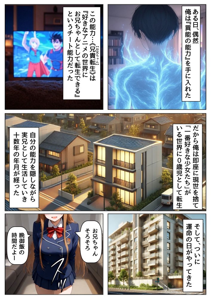 俺は大好きな結城アス●のお兄ちゃんになる《セリフ有りCG版》〜《お兄ちゃんに転生》〜【『妹＆幼馴染』大好き商店（byハマダ殿下）】 無料エロ漫画（同人誌）サンプル画像001