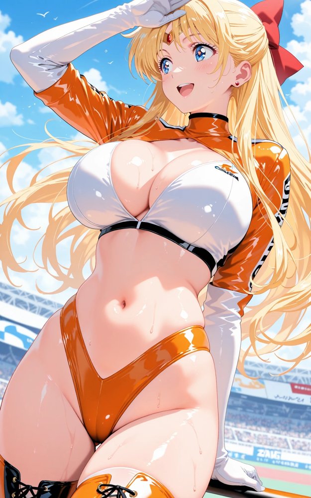 【発情美少女】美少女戦士セー〇ーヴィーナス編【画像生成マン】 無料エロ漫画（同人誌）サンプル画像020