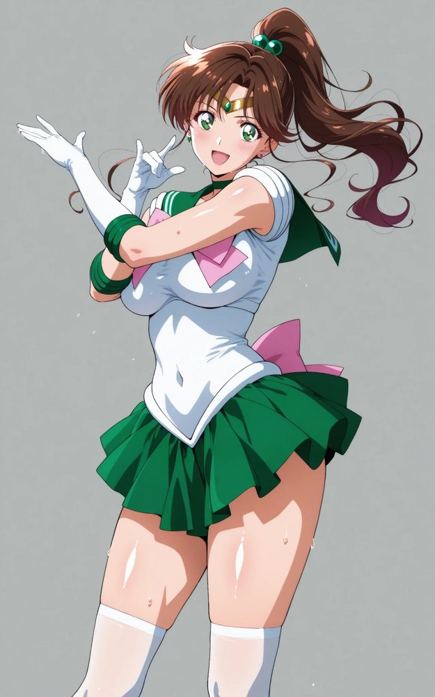 【発情美少女】美少女戦士セーラー〇ーン セー〇ージュピター編【画像生成マン】 無料エロ漫画（同人誌）サンプル画像002