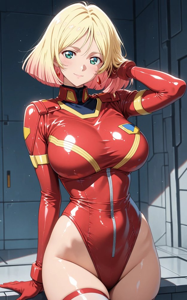 【発情美少女】機動戦士ガ☆ダム セイラ ☆ス編【画像生成マン】 hitomi無料エロ漫画（同人誌）サンプル画像002