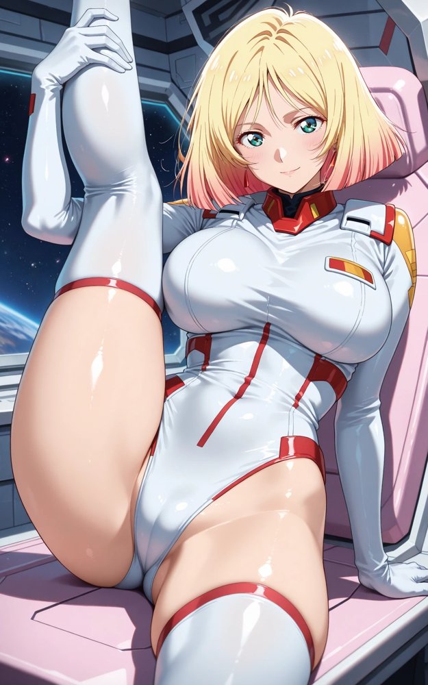 【発情美少女】機動戦士ガ☆ダム セイラ ☆ス編【画像生成マン】 hitomi無料エロ漫画（同人誌）サンプル画像008