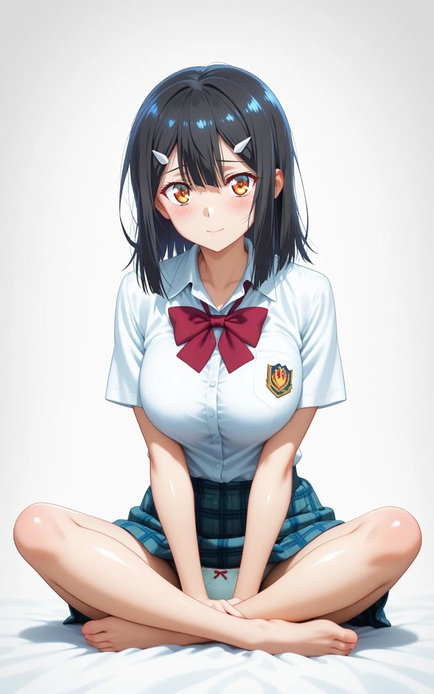 【発情ヒロイン】プリ〇マ☆イリヤ  美遊・エー〇ルフェルト  制服編【画像生成マン】 hitomi無料エロ漫画（同人誌）サンプル画像022