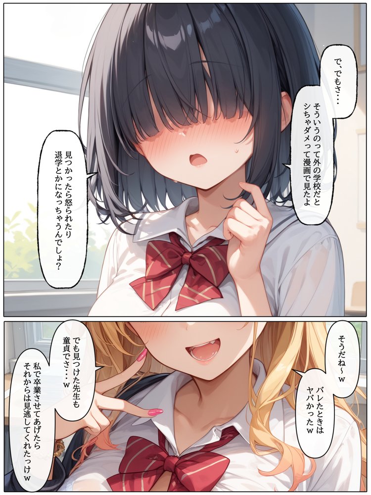 【コミック版】性処理学園〜ギャル転校生編〜【AOI】 無料エロ漫画（同人誌）サンプル画像004