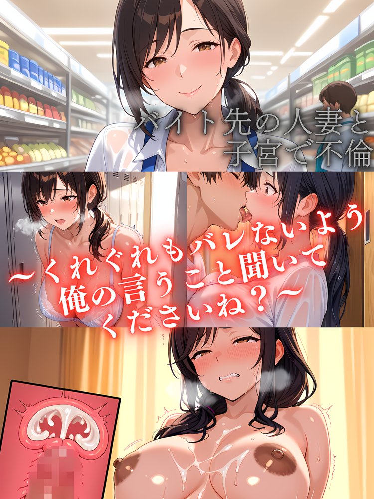 バイト先の人妻と子宮で不倫〜くれぐれもバレないよう俺の言うこと聞いてくださいね？〜【ぱにっく天国】 エロ同人誌画像 012