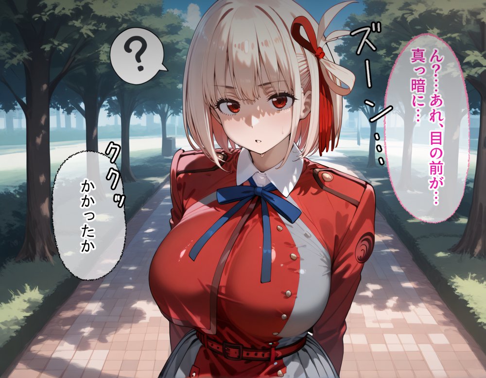 コスプレ緊縛シチュの千束とたきなに無責任膣内出ししまくる話【まいすたーK】 無料エロ漫画（同人誌）サンプル画像012