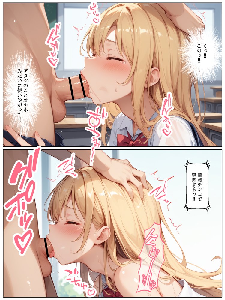 【コミック版】性処理学園〜ギャル転校生編〜【AOI】 無料エロ漫画（同人誌）サンプル画像030