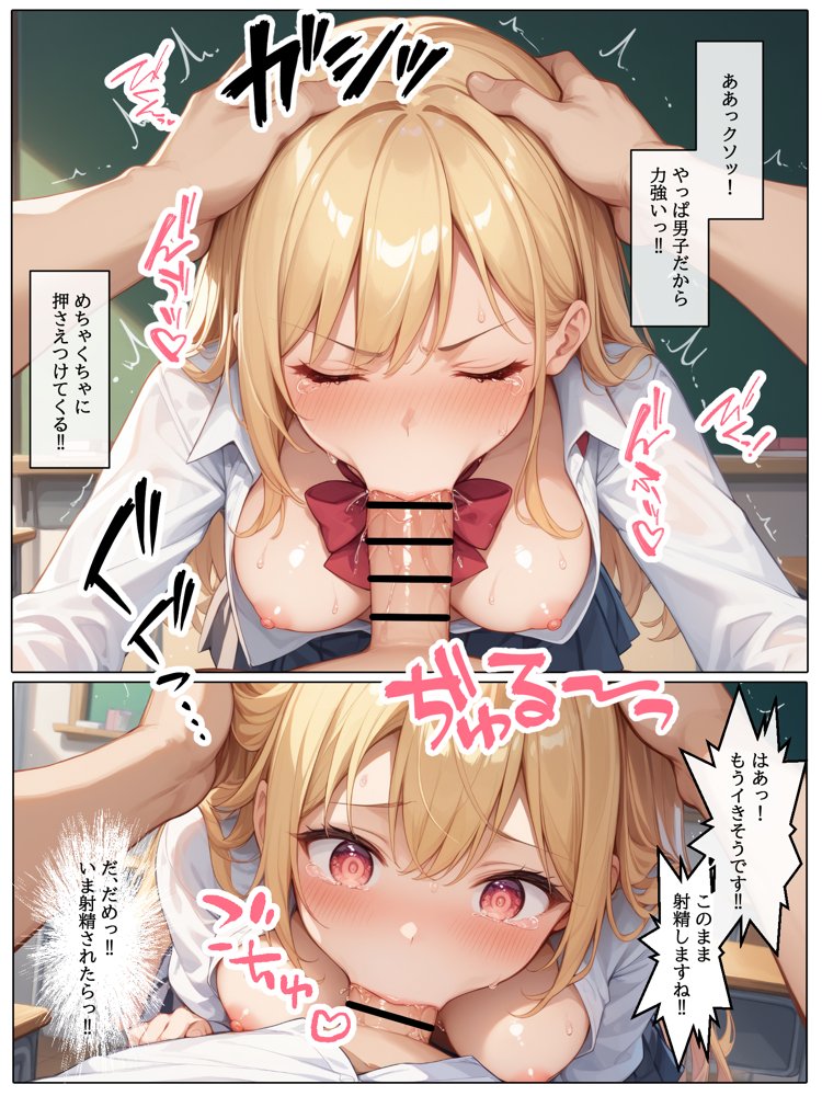 【コミック版】性処理学園〜ギャル転校生編〜【AOI】 無料エロ漫画（同人誌）サンプル画像032