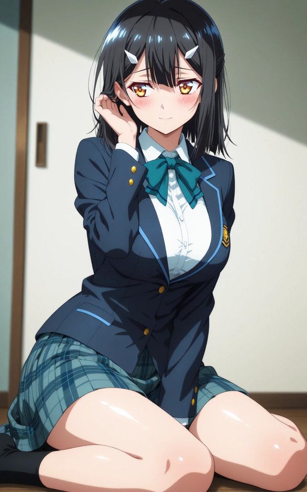 【発情ヒロイン】プリ〇マ☆イリヤ  美遊・エー〇ルフェルト  制服編【画像生成マン】 hitomi無料エロ漫画（同人誌）サンプル画像031