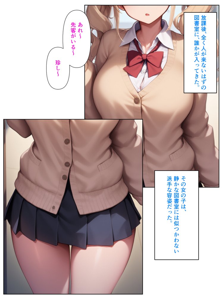 優等生の金髪ツインテの巨乳ギャルさんとラブラブエッチする話【ぬぽぬぽらぼ】 hitomi無料エロ漫画（同人誌）サンプル画像019