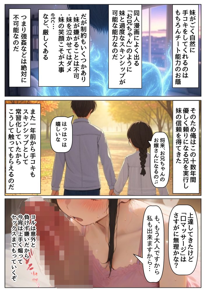 俺は大好きなヨルのお兄ちゃんになる《セリフ有りCG版》〜《馬並み巨根お兄ちゃんに転生》〜【『妹＆幼馴染』大好き商店（byハマダ殿下）】 hitomi無料エロ漫画（同人誌）サンプル画像037
