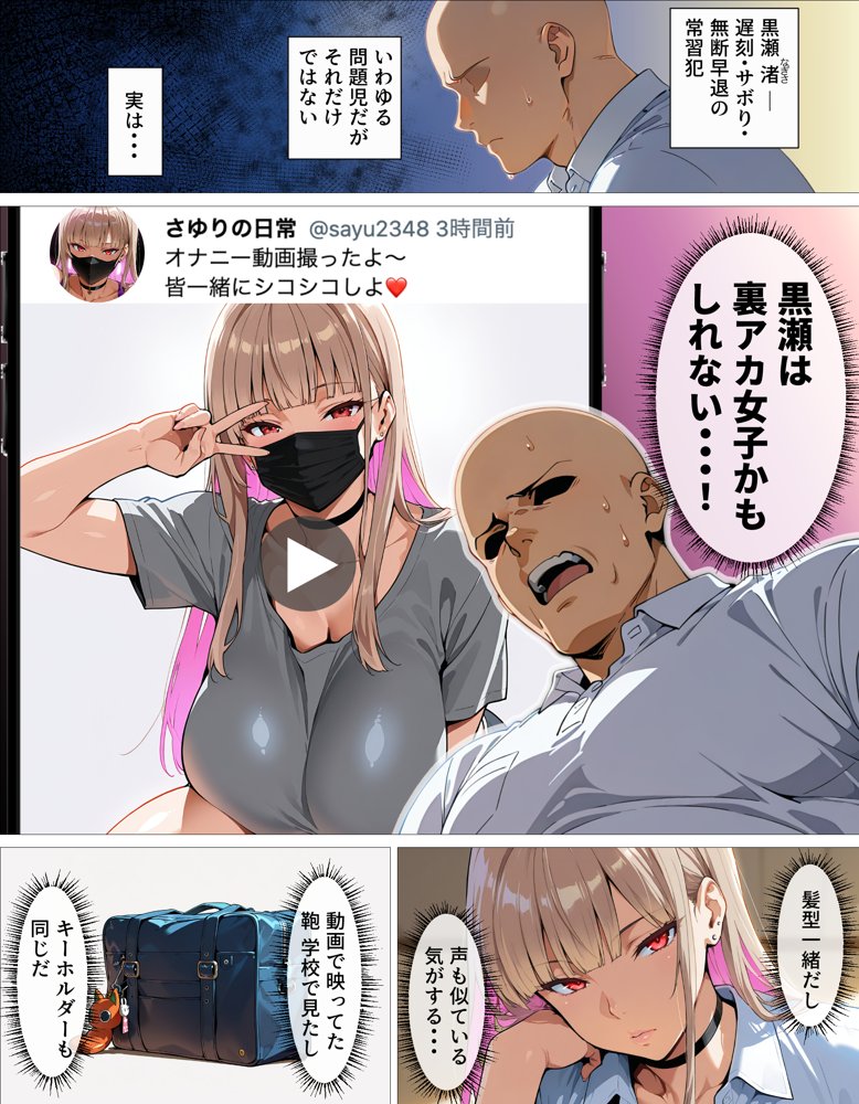 教え子ギャルの裏アカを見つけた話〜竿役契約から始まるガチ恋堕ちSEX【okita】 エロ同人誌画像 005