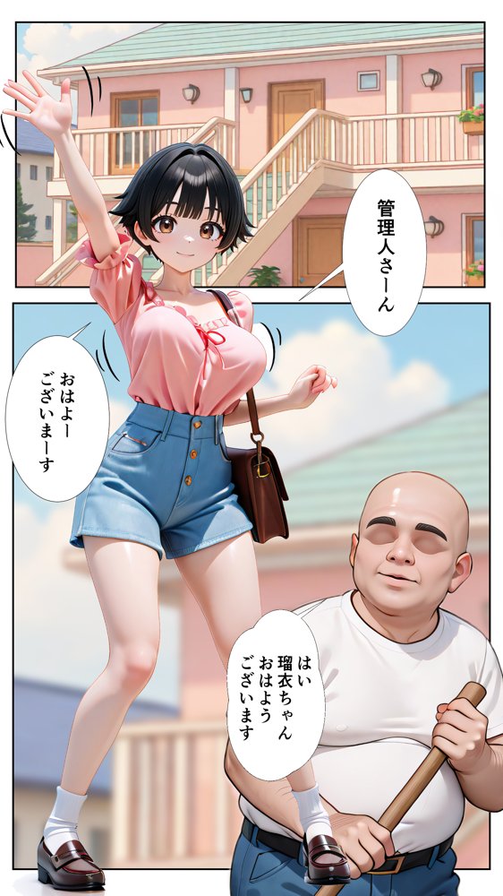 おぢさんに犯られた女〜家賃滞納編【ぶりき金魚】 hitomi無料エロ漫画（同人誌）サンプル画像001