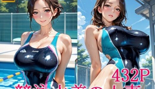 競泳水着の人妻【スタジオタヌキ】