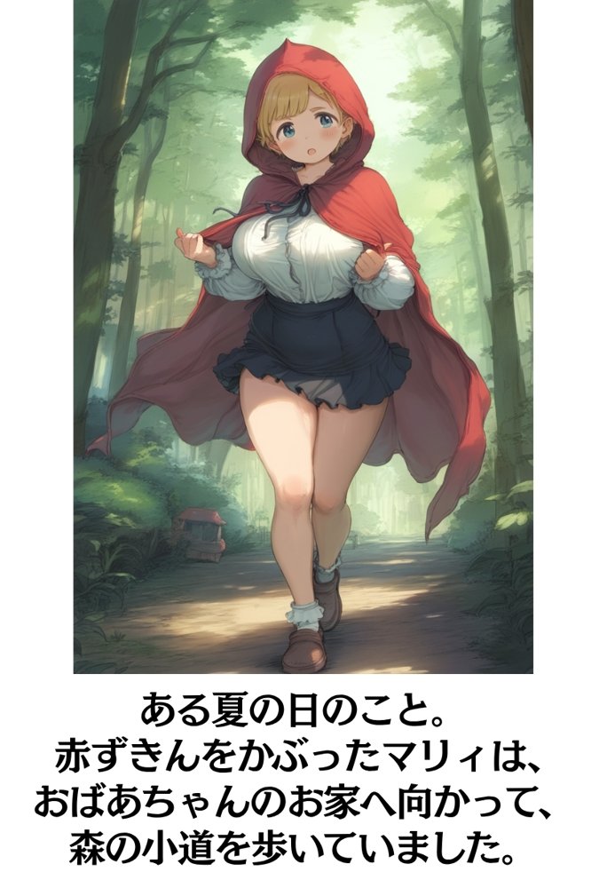 【世界種付劇場】おじさんが狼の赤ずきんちゃん【種付け出版】 無料エロ漫画（同人誌）サンプル画像002