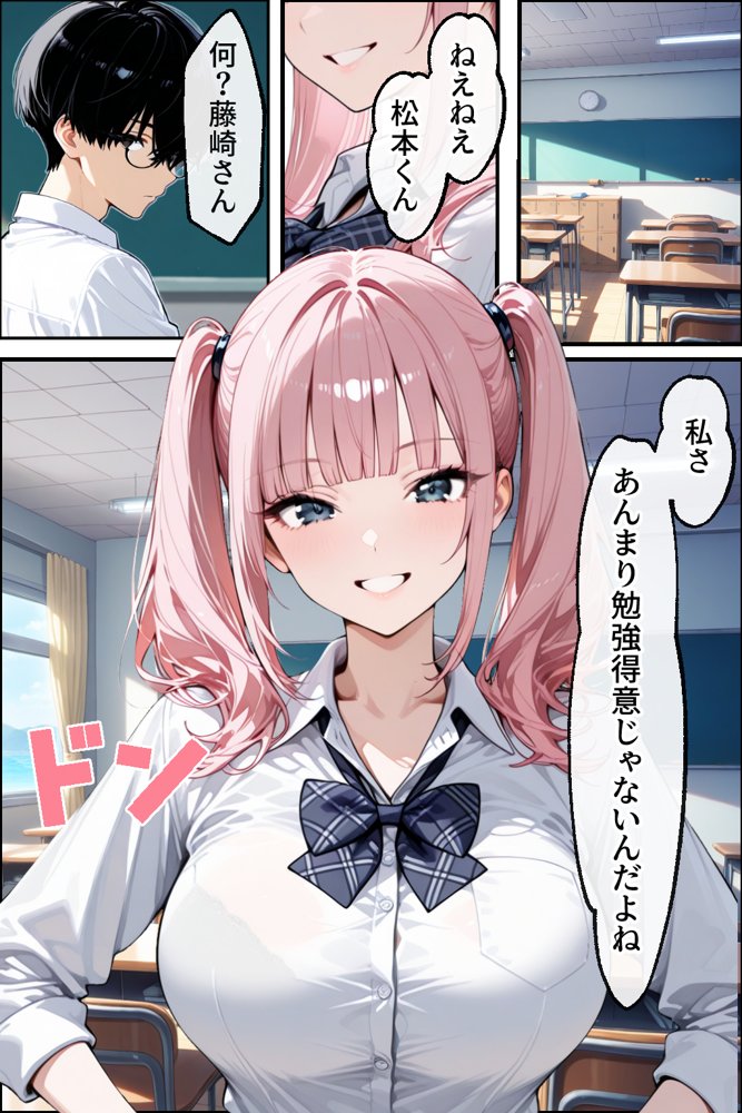 勉強のお礼は口実で本当は隣の男子といちゃらぶセックスしたいギャル【性欲解放戦線 【性欲が理性を超えちゃう系】】 hitomi無料エロ漫画（同人誌）サンプル画像003