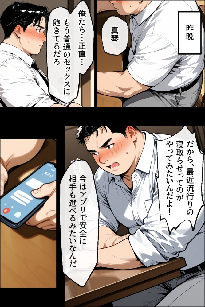寝取らせマッチングにハマった妻【性欲解放戦線 【性欲が理性を超えちゃう系】】 無料エロ漫画（同人誌）サンプル画像004