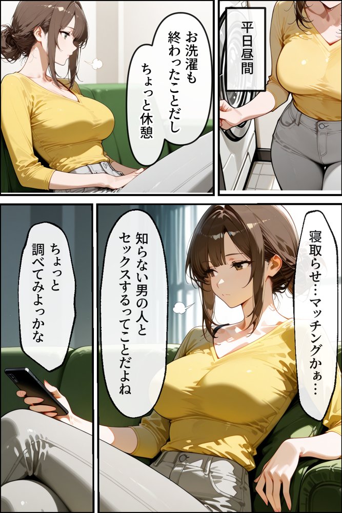 寝取らせマッチングにハマった妻【性欲解放戦線 【性欲が理性を超えちゃう系】】 無料エロ漫画（同人誌）サンプル画像008