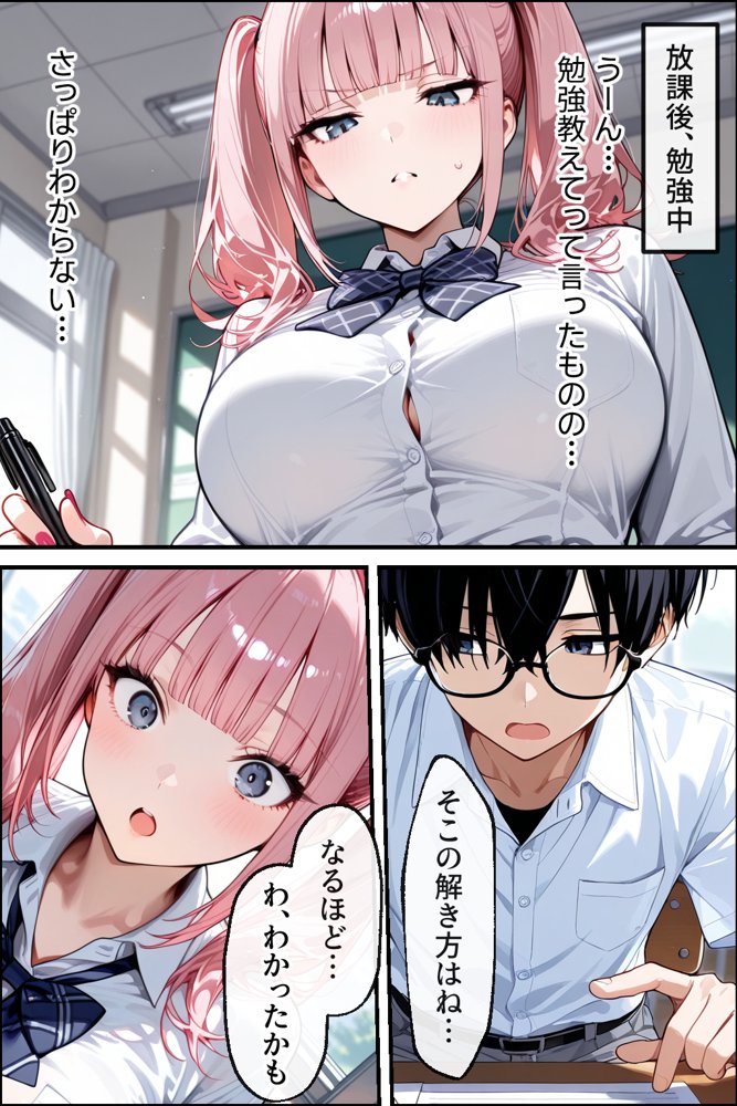 勉強のお礼は口実で本当は隣の男子といちゃらぶセックスしたいギャル【性欲解放戦線 【性欲が理性を超えちゃう系】】 hitomi無料エロ漫画（同人誌）サンプル画像010