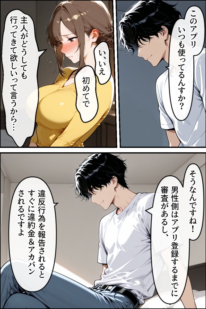 寝取らせマッチングにハマった妻【性欲解放戦線 【性欲が理性を超えちゃう系】】 無料エロ漫画（同人誌）サンプル画像014