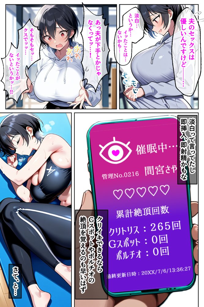 催◯セクササイズジム3〜清楚な人妻OLを洗脳で夫と思わせ何度も危険日種付け托卵セックス〜【Neo TRance（ネオ・トランス）】 hitomi無料エロ漫画（同人誌）サンプル画像016