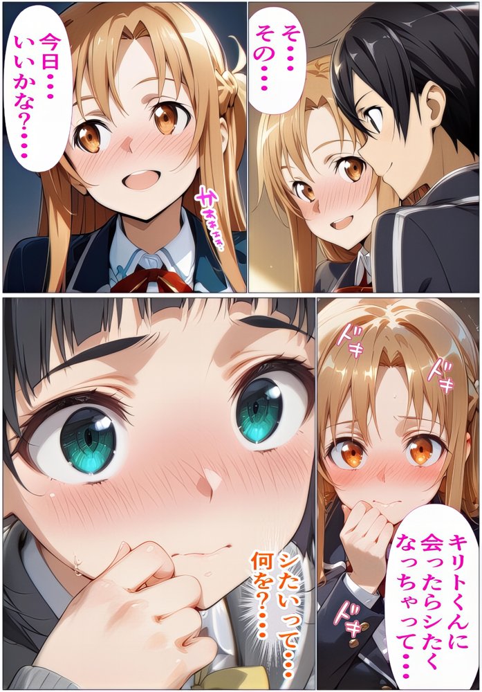 『限定割引』黒の剣士の三角関係〜めちゃくちゃに抱かれたいアスナ・兄のSEXを聞いて発情する直葉〜【東京アキバ同人倶楽部】 hitomi無料エロ漫画（同人誌）サンプル画像005