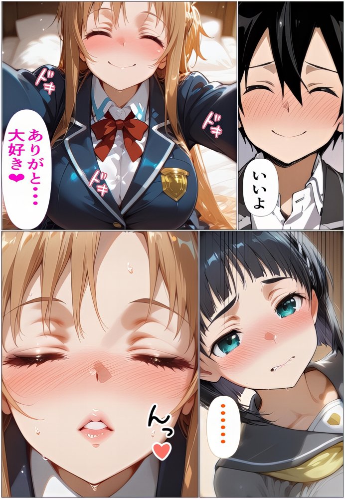 『限定割引』黒の剣士の三角関係〜めちゃくちゃに抱かれたいアスナ・兄のSEXを聞いて発情する直葉〜【東京アキバ同人倶楽部】 hitomi無料エロ漫画（同人誌）サンプル画像006