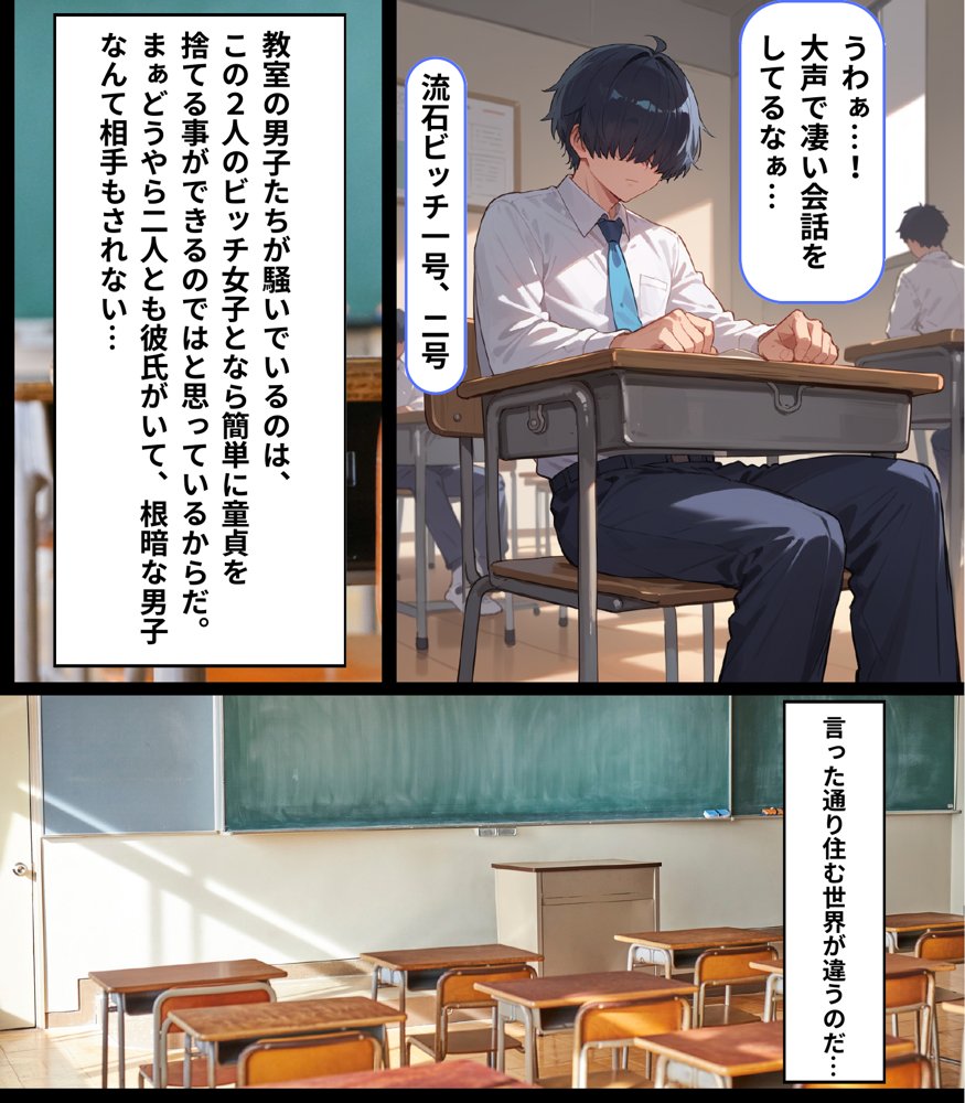 女子校生彼氏持ちのビッチ達がボクのチ○コで遊んだ結果  もう僕以外では満足出来なくなった件【くりきんとん】 hitomi無料エロ漫画（同人誌）サンプル画像037