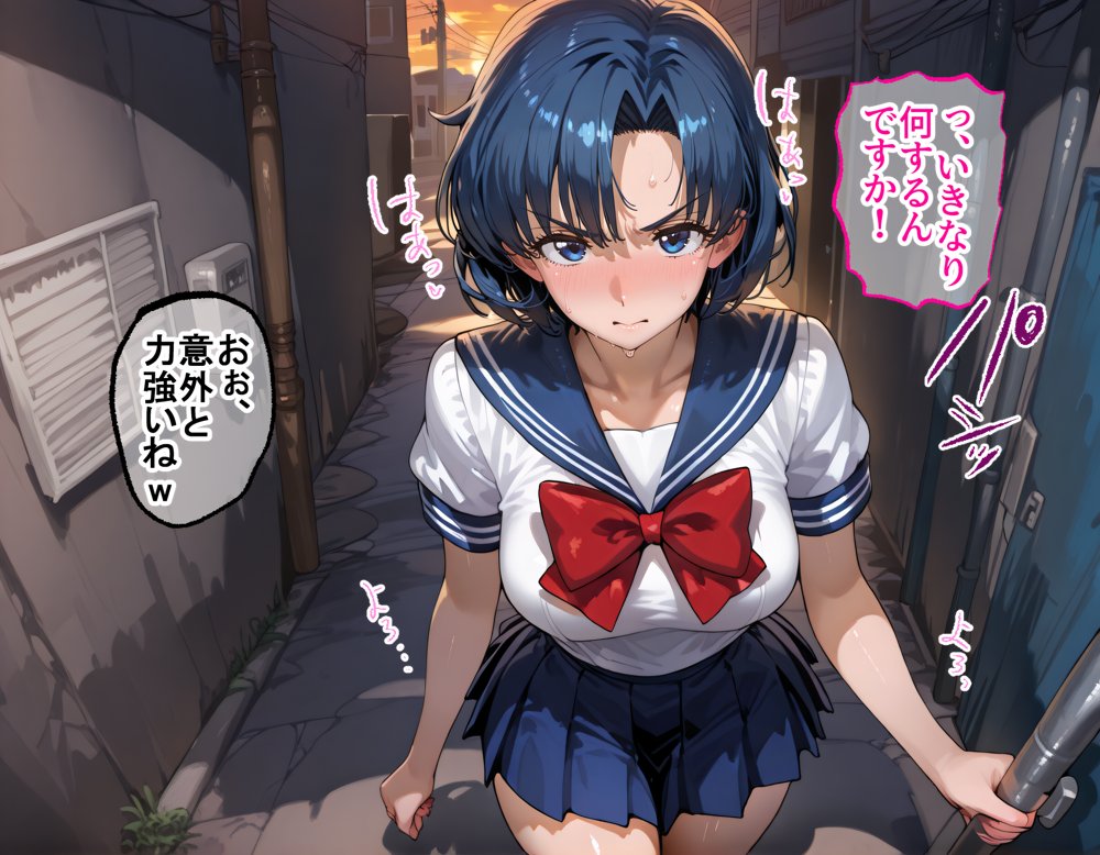 タバコを注意しただけなのに  セーラームーン  水野亜美編【完堕師】 無料エロ漫画（同人誌）サンプル画像009