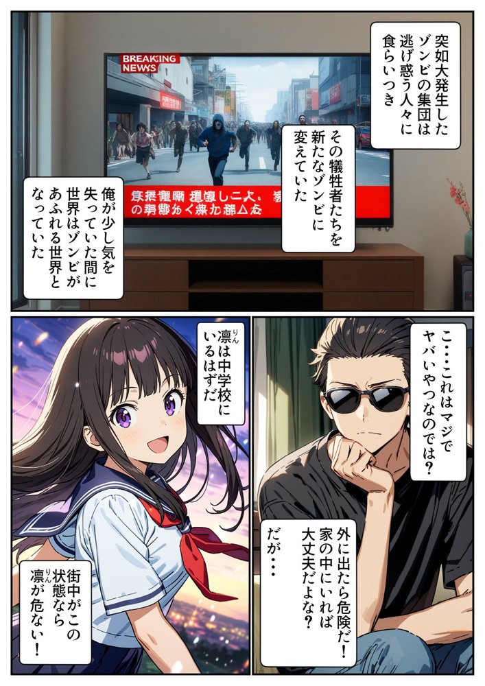 ゾンビがあふれる世界で俺だけゲームスキルが使える【パルテノンの宴】 無料エロ漫画（同人誌）サンプル画像007