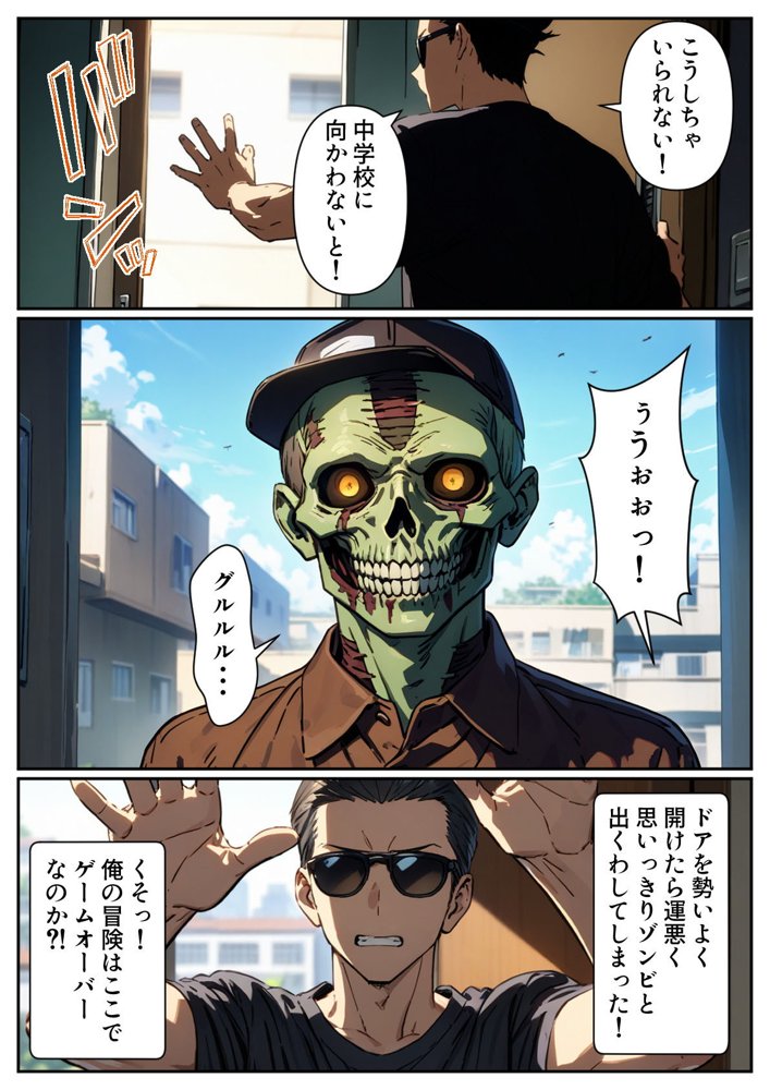 ゾンビがあふれる世界で俺だけゲームスキルが使える【パルテノンの宴】 無料エロ漫画（同人誌）サンプル画像008