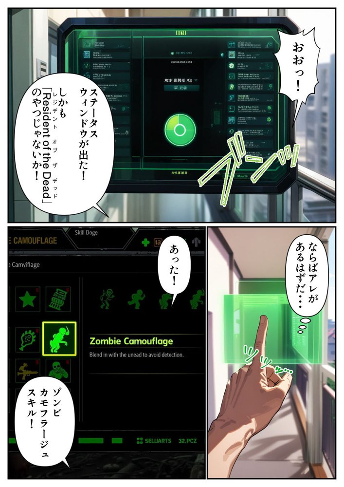 ゾンビがあふれる世界で俺だけゲームスキルが使える【パルテノンの宴】 無料エロ漫画（同人誌）サンプル画像010