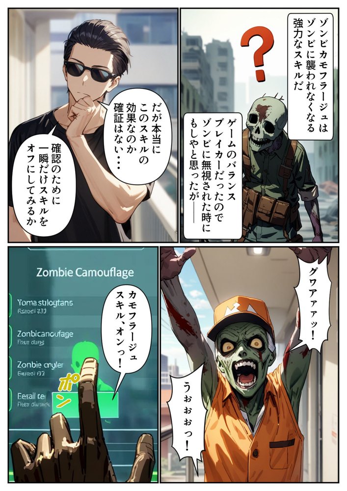 ゾンビがあふれる世界で俺だけゲームスキルが使える【パルテノンの宴】 無料エロ漫画（同人誌）サンプル画像011
