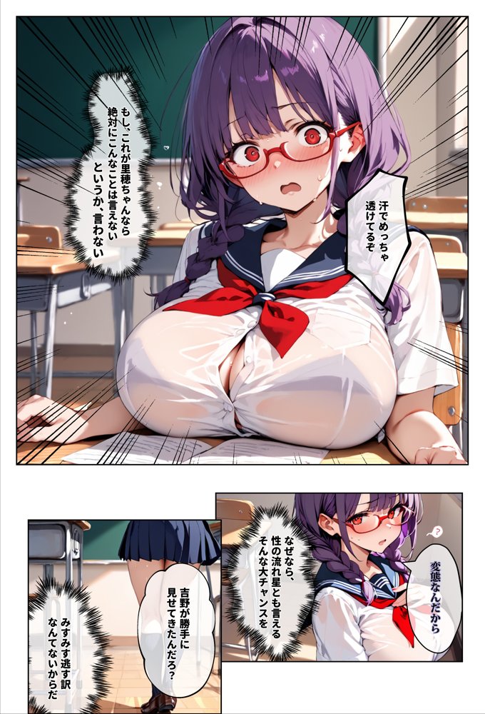 ずっと好きだった女の子に彼氏がいたので、女友達にマ〇コを貸してもらった件【エロマンガールズ】 エロ同人誌画像 006