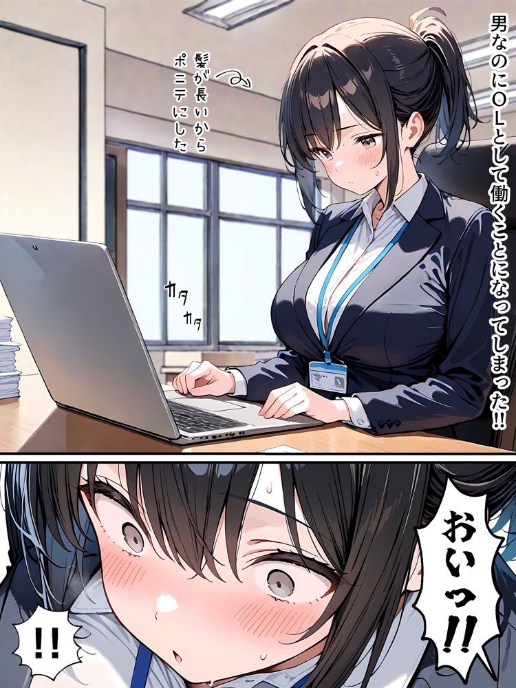 女体化したら性処理係に配置換えされた話【晴天艦】 エロ同人誌画像 010