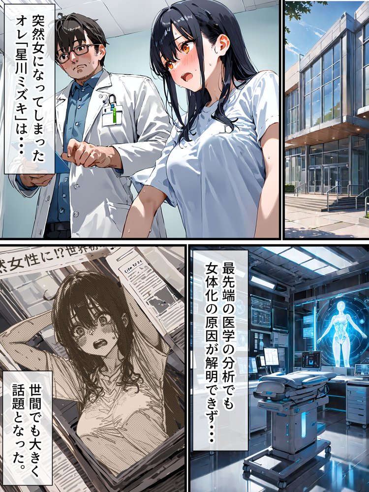 史上初！！元男の巨乳TS娘が衝撃のAVデビュー【晴天艦】 エロ同人誌画像 022