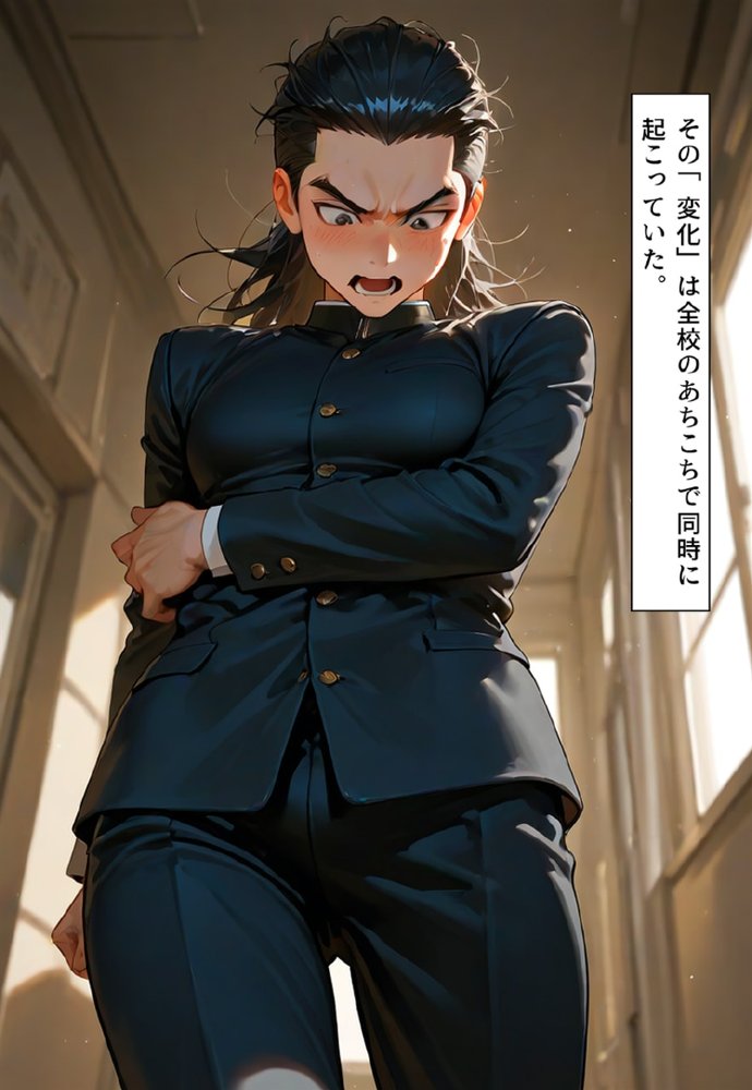 全校女体化★スクールジャッジ〜謎の美少女の裁きはセーラー服で下される〜【真城の秘宝館】 エロ同人誌画像 018