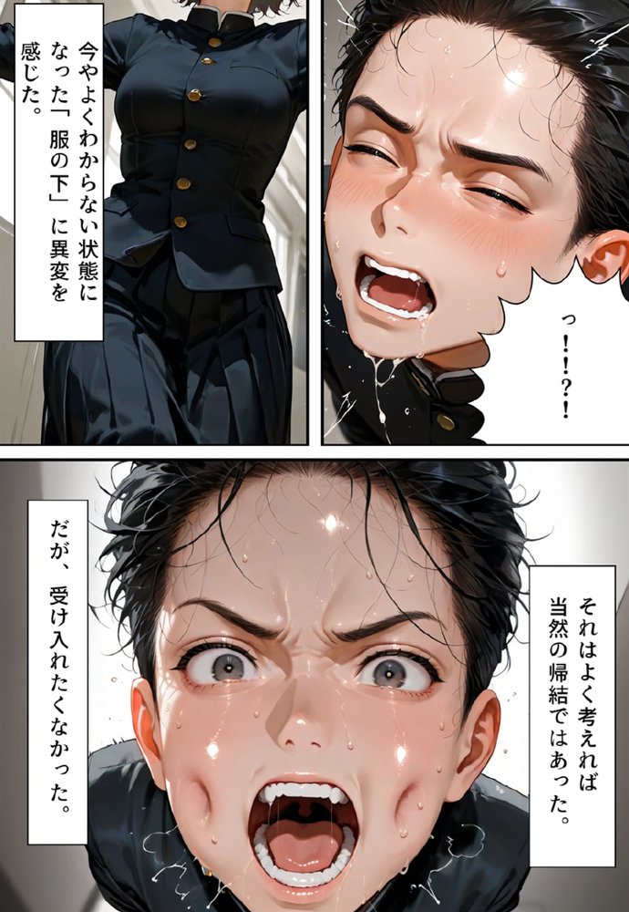 全校女体化★スクールジャッジ〜謎の美少女の裁きはセーラー服で下される〜【真城の秘宝館】 エロ同人誌画像 035