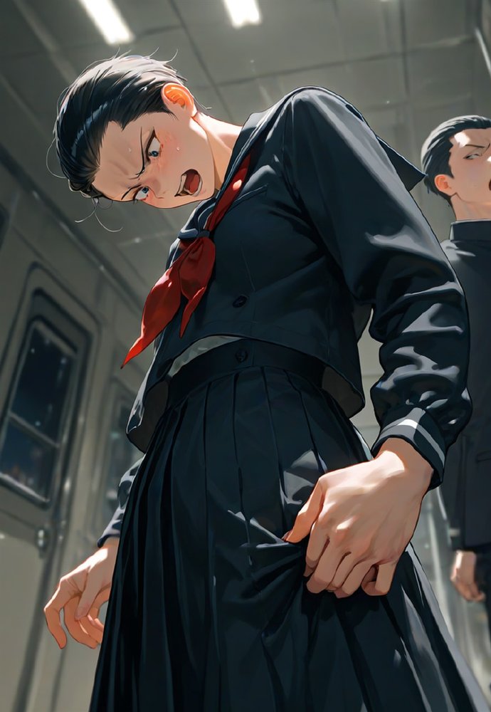 全校女体化★スクールジャッジ〜謎の美少女の裁きはセーラー服で下される〜【真城の秘宝館】 エロ同人誌画像 049