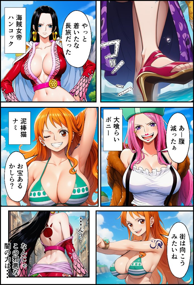 ワン〇ース  女海賊と黒ひげ〜精子をかけたセックス〜【イッキ】 hitomi無料エロ漫画（同人誌）サンプル画像005