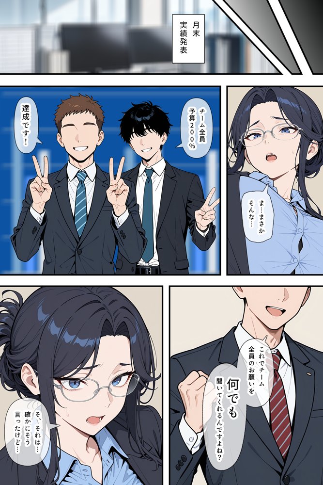 婚期を逃した堅物女上司が部下たちの共有オナペットになった話【ベビーリーフ工房】 無料エロ漫画（同人誌）サンプル画像004