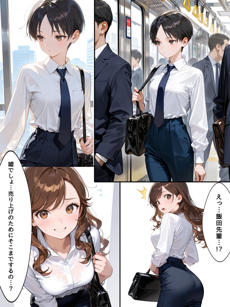 女体化アプリに課金してOL性活はじめました【チョコラッテ】 無料エロ漫画（同人誌）サンプル画像013