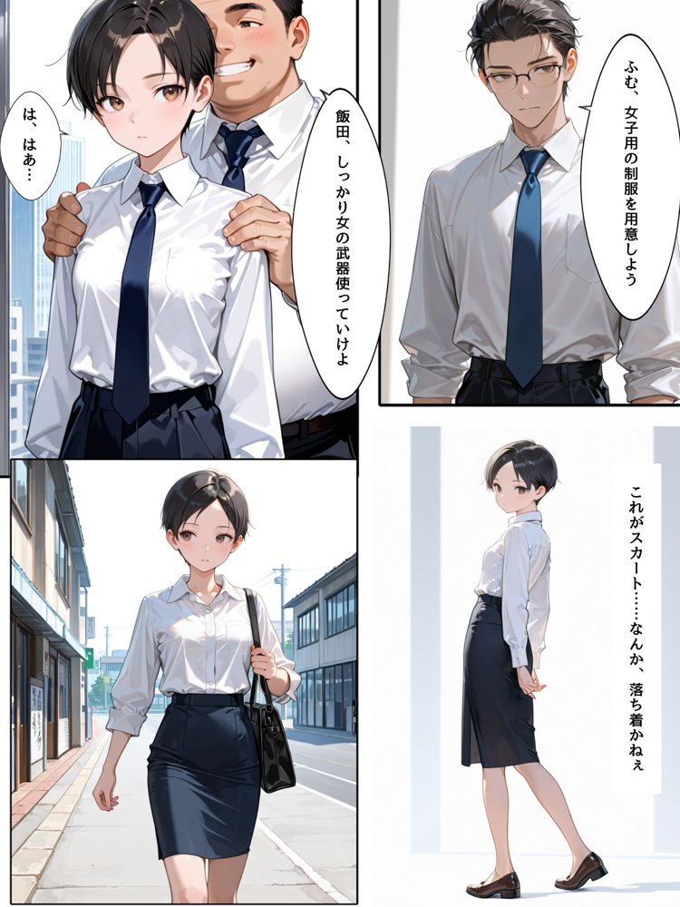 女体化アプリに課金してOL性活はじめました【チョコラッテ】 無料エロ漫画（同人誌）サンプル画像015