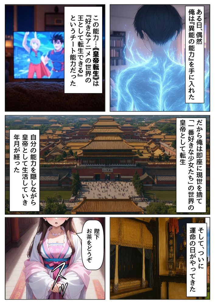 後宮美少女に種付けしまくる（後編）《ストーリー＆台詞ありCG集》〜《巨根チート皇帝転生》〜【妹大好き商店（byハマダ殿下）】 エロ同人誌画像 001