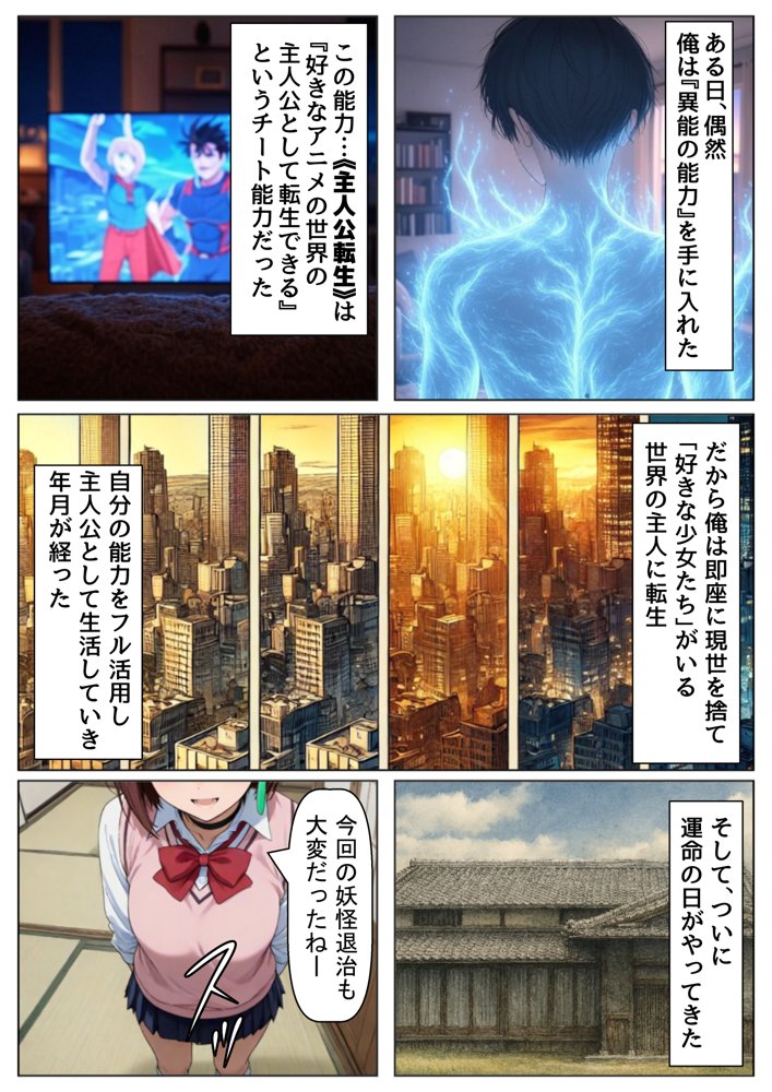 ダンダダンな少女達に種付けしまくる《ストーリー＆台詞あり》〜【巨根チート主人公転生】〜【妹大好き商店（byハマダ殿下）】 無料エロ漫画（同人誌）サンプル画像001