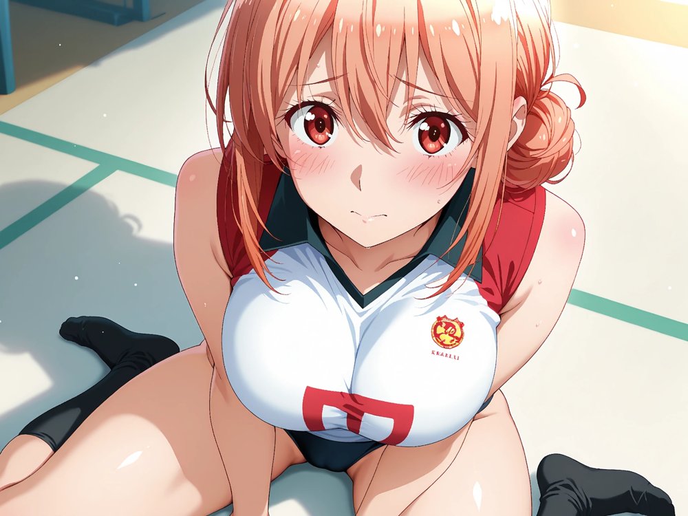 【発情ヒロイン】【ガハママ】ブルマ妻の汗だくレッスン  〜コートに響く禁断の喘ぎ〜【画像生成マン】 hitomi無料エロ漫画（同人誌）サンプル画像005