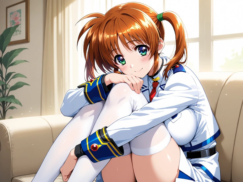 【雌イキヒロイン】魔法少女リ●カルなのは  おじさんと禁断の魔力供給  〜バリアジャケットのまま濃厚ザーメン注入〜【画像生成マン】 hitomi無料エロ漫画（同人誌）サンプル画像005