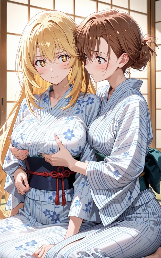 【百合】【発情美少女】とある科学〇超電磁砲 御坂〇琴 × 食蜂〇祈【画像生成マン】