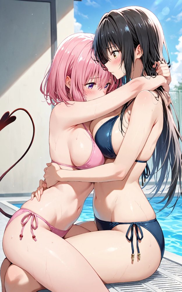 【発情ヒロイン】【百合】To L☆VEる -とらぶる- 古☆川唯×モ☆編【画像生成マン】 hitomi無料エロ漫画（同人誌）サンプル画像006