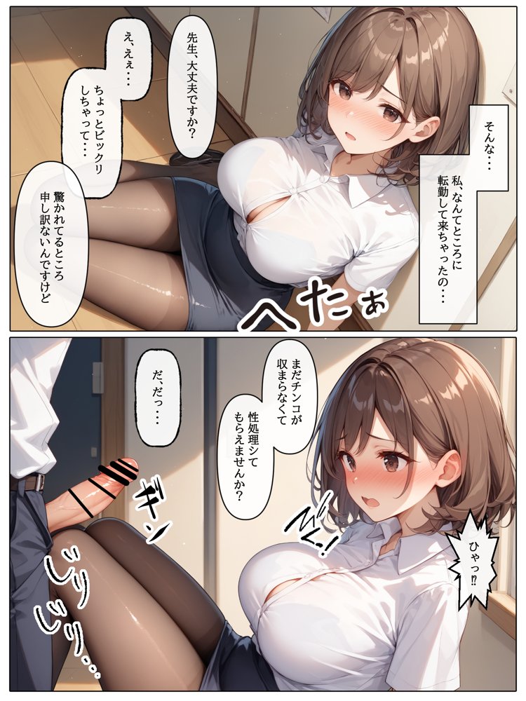 【コミック版】性処理学園〜転勤・処女教師編〜【AOI】 hitomi無料エロ漫画（同人誌）サンプル画像003